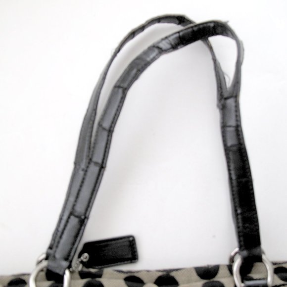 Bag Coach Black and Gray Shoulder monogram pre owned luxury 💖 - Picture 11 of 13